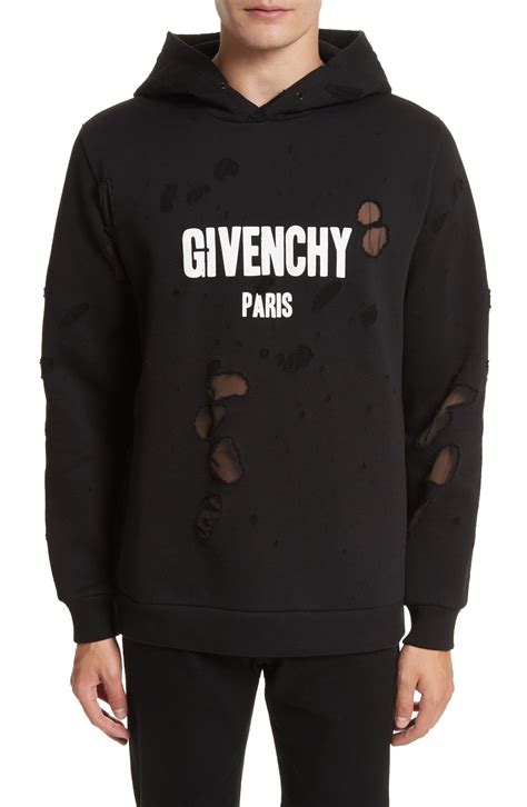 givenchy hoodie for men|givenchy hoodie distressed.